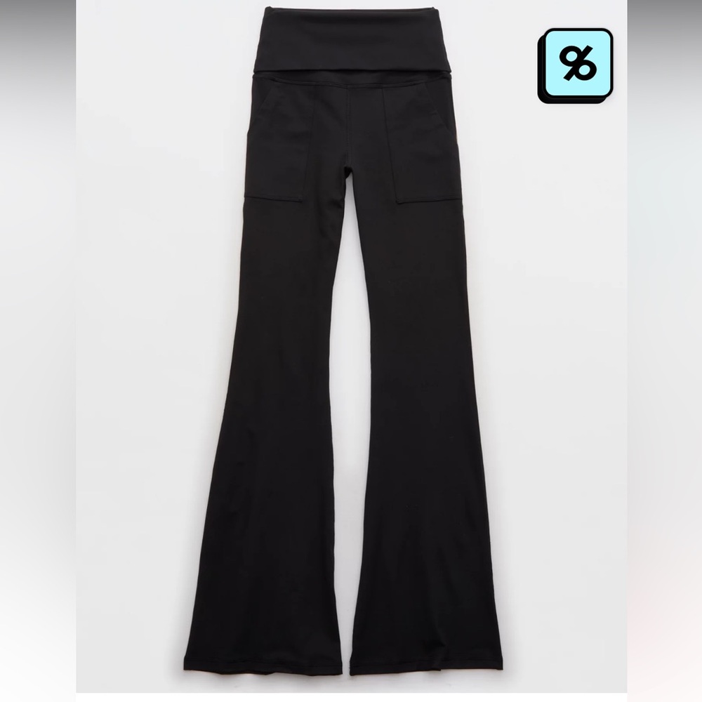 Aerie Black Flare Leggings